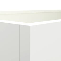 Berkfield Home Planter White 62x30x29 cm Steel - Size: 62 x 30 x 29 cm - thumbnail 8
