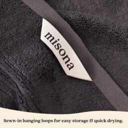 Misona Ultra Soft Bamboo Bath Towel in Dark Grey - thumbnail 3