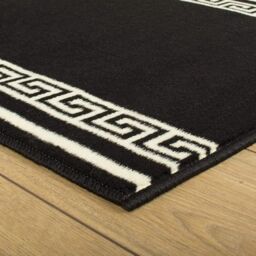 runrug Hallway Carpet Runner Rug - Soft & Comfy, 9mm - 'Key' in Black - Size: 60 cm x 210 cm - thumbnail 6