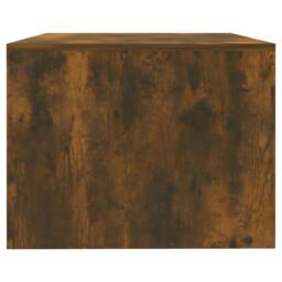Berkfield Home Coffee Table Smoked Oak 102x55x42 cm Engineered Wood in Brown - Size: 102 x 55 x 42 cm - thumbnail 8