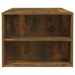 Berkfield Home Coffee Table Smoked Oak 102x55x42 cm Engineered Wood in Brown - Size: 102 x 55 x 42 cm - thumbnail 7