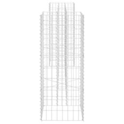 Berkfield Home H-Shaped Gabion Planter Steel Wire 260x40x100 cm in Silver - Size: 260 x 40 x 100 cm - thumbnail 4