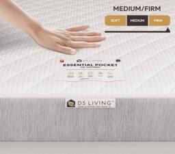 DS Living Imperial Hybrid Pocket Gel Essentials Mattress in Grey - Size: Small Single - thumbnail 8