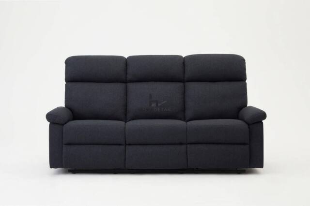 Home Detail Brody Manual Recliner 3 Seater Sofa in Grey