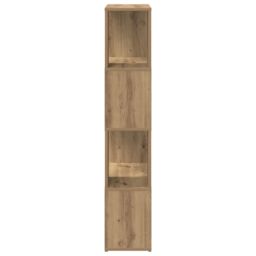 Berkfield Home TV Stand Artisan Oak Engineered Wood 60 cm x 24 cm x 124 cm in Brown - thumbnail 6