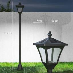 Nordara Garden Solar Light Freestanding Base Energy-saving in Black - thumbnail 2
