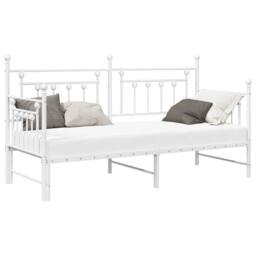 Berkfield Home Daybed Frame White 75 x 190 cm Steel - thumbnail 2