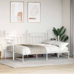 Berkfield Home Daybed Frame White 75 x 190 cm Steel - thumbnail 3