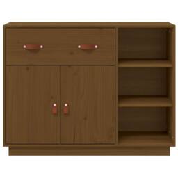 Berkfield Home Sideboard Honey Brown 98.5x40x75 cm Solid Wood Pine - thumbnail 6