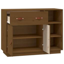 Berkfield Home Sideboard Honey Brown 98.5x40x75 cm Solid Wood Pine - thumbnail 7