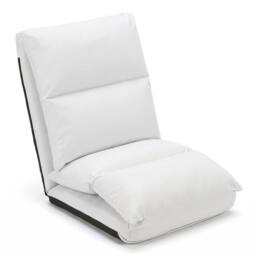 KORVIXA 14-Level Adjustable Floor Chair For Meditation in White - Size: 100 cm x 100 cm - thumbnail 1