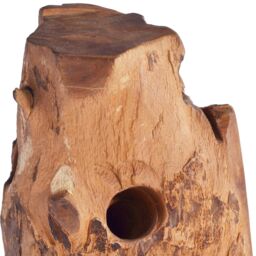 Berkfield Home Wine Rack for 8 Bottles 40x30x80 cm Solid Teak Wood in Brown - Size: 40 x 30 x 80 cm - thumbnail 2