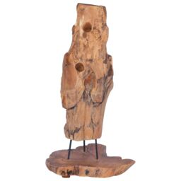 Berkfield Home Wine Rack for 8 Bottles 40x30x80 cm Solid Teak Wood in Brown - Size: 40 x 30 x 80 cm - thumbnail 6