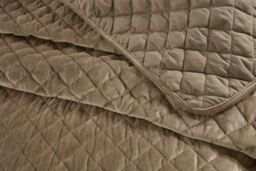 New Edge Blinds Banbury Bedspread in Brown - Size: Double - thumbnail 3