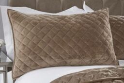 New Edge Blinds Banbury Bedspread in Brown - Size: Double - thumbnail 2