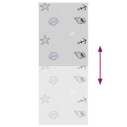 Berkfield Home Shower Roller Blind 110x240 cm Fabric Width 106 cm in Grey - thumbnail 5