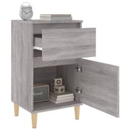 Berkfield Home Elegant Bedside Cabinets 2 pcs Grey Sonoma 40x35x70 cm - Size: 40 x 35 x 70 cm - thumbnail 5