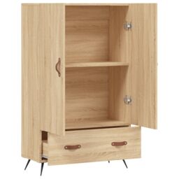 Berkfield Home Highboard Sonoma Oak 69.5x31x115 cm Engineered Wood in Brown - thumbnail 5