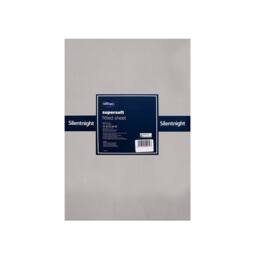 Voltico Silentnight Supersoft Fitted Sheet - Double & King in Pale Grey - thumbnail 3