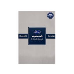 Voltico Silentnight Supersoft Fitted Sheet - Double & King in Pale Grey - thumbnail 2