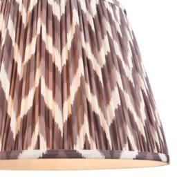 Netlighting Cane Bamboo Floor Lamp Grey Fabric Zigzag Shade 40cm E27 - thumbnail 6