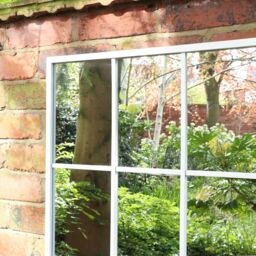 Melody Maison Extra Large White Window Mirror 144cm X 59cm - Size: 144 cm X 59 cm - thumbnail 6