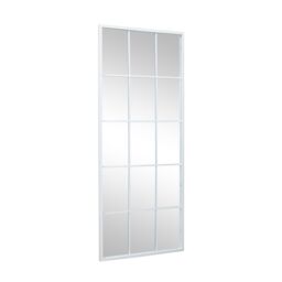 Melody Maison Extra Large White Window Mirror 144cm X 59cm - Size: 144 cm X 59 cm - thumbnail 1