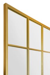 "MirrorOutlet The Fenestra Gold Modern Window Leaner / Wall Mirror 69"" X 43"" 174CM X 110CM - Size: 1 Pack" - thumbnail 3