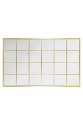 "MirrorOutlet The Fenestra Gold Modern Window Leaner / Wall Mirror 69"" X 43"" 174CM X 110CM - Size: 1 Pack" - thumbnail 4