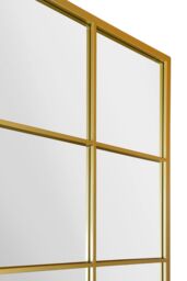 "MirrorOutlet The Fenestra Gold Modern Window Leaner / Wall Mirror 69"" X 43"" 174CM X 110CM - Size: 1 Pack" - thumbnail 5