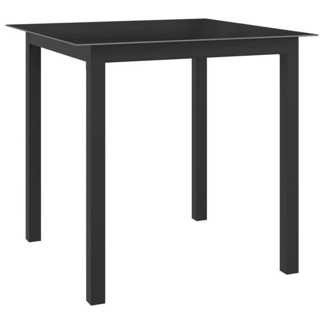 Berkfield Home 5 Piece Garden Dining Set Aluminium Anthracite in Black - image 1