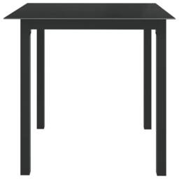 Berkfield Home 5 Piece Garden Dining Set Aluminium Anthracite in Black - thumbnail 4