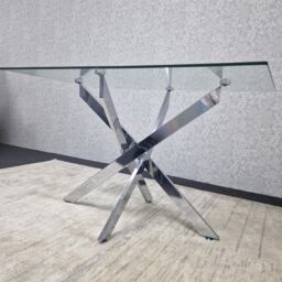 KOSY KOALA Modern Rectangle Glass Dining Table Set With 4 Black Velvet Chairs Dining Room Furniture in Brown - thumbnail 6