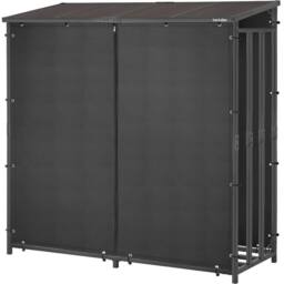 tectake Firewood Rack Casa in Black - thumbnail 4