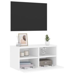 Berkfield Home TV Wall Cabinet White 60x30x30 cm Engineered Wood - Size: 60 x 30 x 30 cm - thumbnail 6