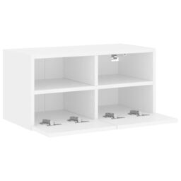 Berkfield Home TV Wall Cabinet White 60x30x30 cm Engineered Wood - Size: 60 x 30 x 30 cm - thumbnail 7