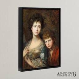"Artery8 Gainsborough Elizabeth Thomas Linley Framed Canvas Wall Art Print - Size: W12"" x H16""" - thumbnail 2