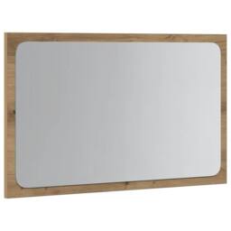 Berkfield Home Bathroom Mirror with LED Light Artisan Oak 60x8.5x38 cm in Brown - thumbnail 5