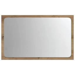 Berkfield Home Bathroom Mirror with LED Light Artisan Oak 60x8.5x38 cm in Brown - thumbnail 6