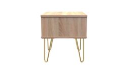 Ready Assembled 2 U Metro 1 Drawer Bedside (Ready Assembled) in Light Oak - Size: Small - thumbnail 2