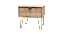 Ready Assembled 2 U Metro 1 Drawer Bedside (Ready Assembled) in Light Oak - Size: Small - thumbnail 3