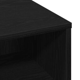 Berkfield Home Coffee Table Black Oak 60x60x30 cm Engineered Wood - Size: 60 x 60 x 30 cm - thumbnail 8