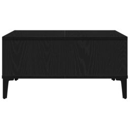 Berkfield Home Coffee Table Black Oak 60x60x30 cm Engineered Wood - Size: 60 x 60 x 30 cm - thumbnail 6
