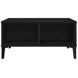 Berkfield Home Coffee Table Black Oak 60x60x30 cm Engineered Wood - Size: 60 x 60 x 30 cm - thumbnail 5