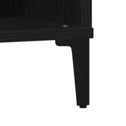 Berkfield Home Coffee Table Black Oak 60x60x30 cm Engineered Wood - Size: 60 x 60 x 30 cm - thumbnail 9