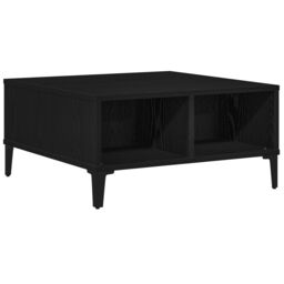 Berkfield Home Coffee Table Black Oak 60x60x30 cm Engineered Wood - Size: 60 x 60 x 30 cm - thumbnail 7