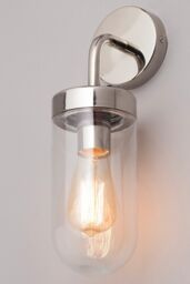 BHS Lighting Chelsea Outdoor Wall Light in Metallic Silver - thumbnail 2