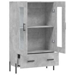 Berkfield Home Highboard Concrete Grey 69.5x31x115 cm Engineered Wood - thumbnail 5