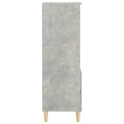 Berkfield Home Highboard Concrete Grey 40x36x110 cm Engineered Wood - Size: 40 x 36 x 110 cm - thumbnail 5
