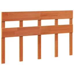 Berkfield Home Bed Frame without Mattress Wax Brown 150x200 cm King Size Solid Wood Pine - thumbnail 4